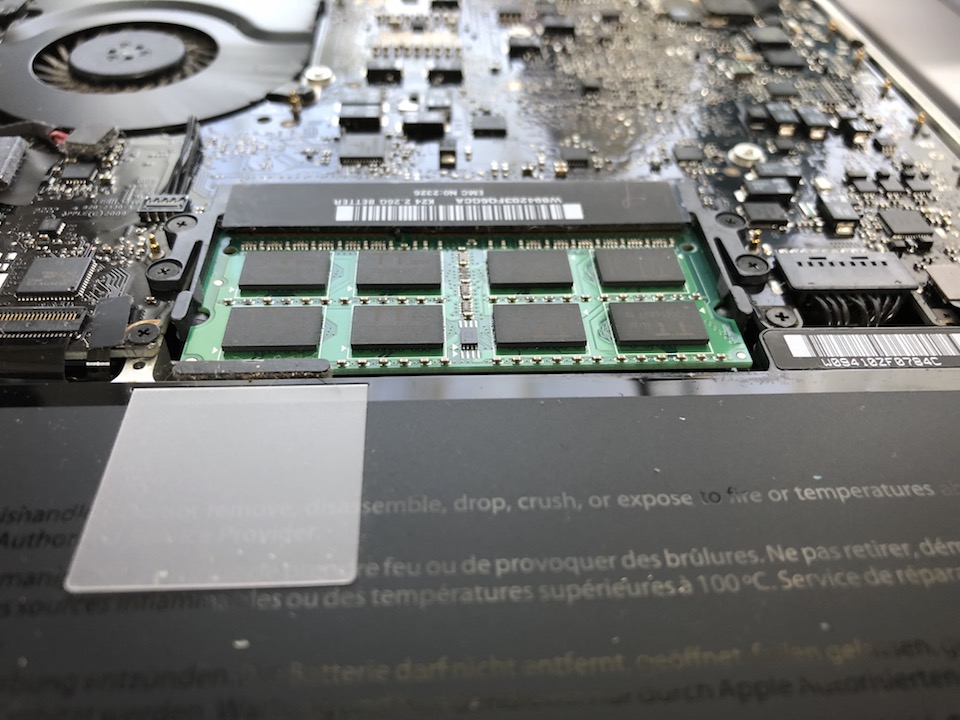 MacBook Pro mid2009 HDDからSSDへ変更手順６