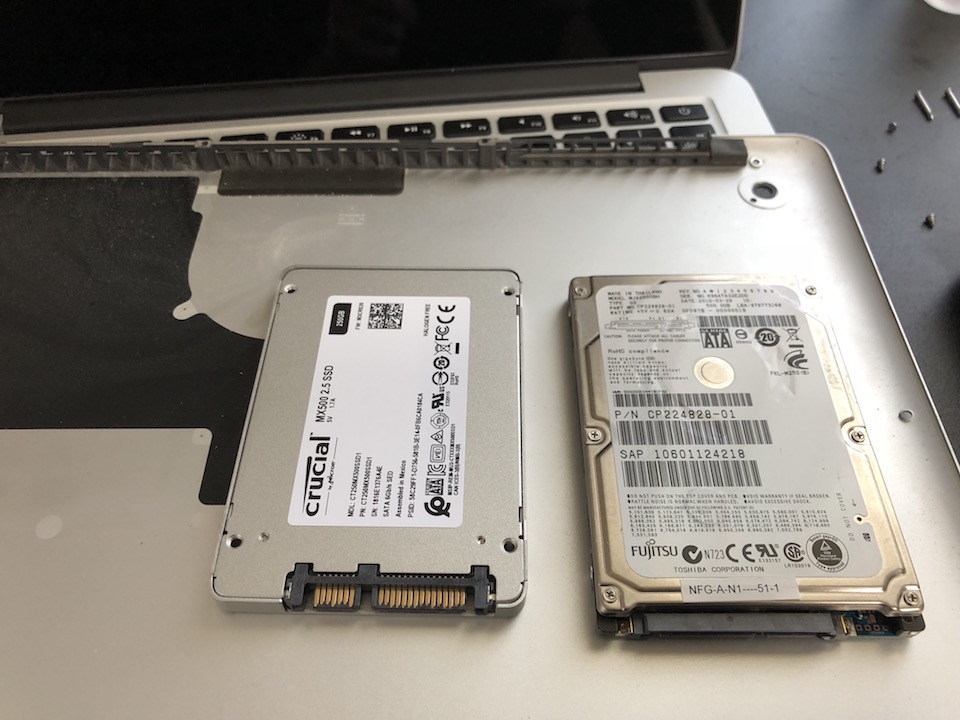 MacBook Pro mid2009 HDDからSSDへ変更手順８